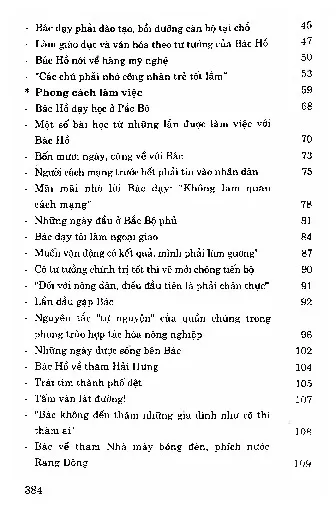 Mục lục chi tiết trang 1 sách Phong cách Hồ Chí Minh