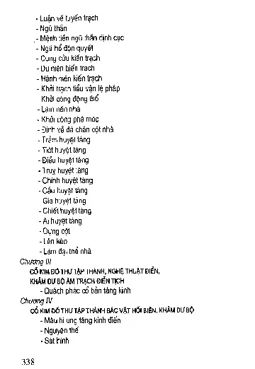 Mục lục chi tiết trang 3 sách Phong thủy địa lý tả ao chính tông