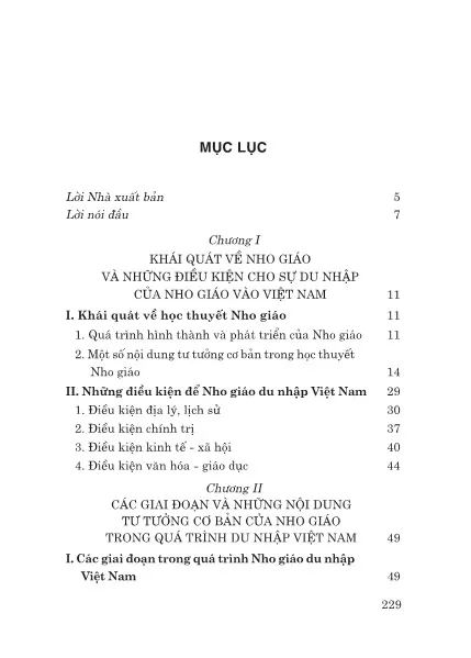 Trang bìa chính thức sách Quá trình du nhập của Nho giáo vào Việt Nam