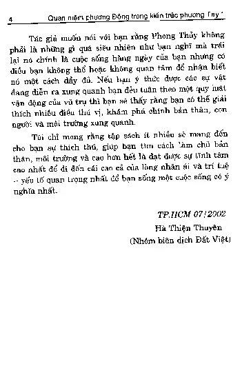 Mục lục chi tiết trang 3 sách Quan niệm phương đông trong kiến trúc phương tây, Ứng dụng phong thủy trong cách bài trí văn phòng làm việc