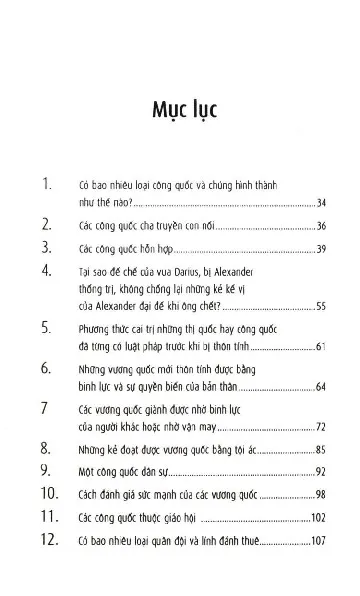 Trang bìa chính thức sách Quân Vương - Thuật cai trị