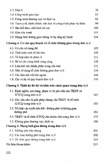 Mục lục chi tiết trang 1 sách Quy hoạch xây dựng đơn vị ở