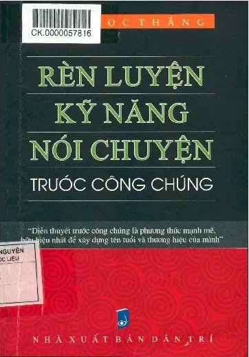 Ảnh bìa của Sách Rèn luyện kỹ năng nói chuyện trước công chúng