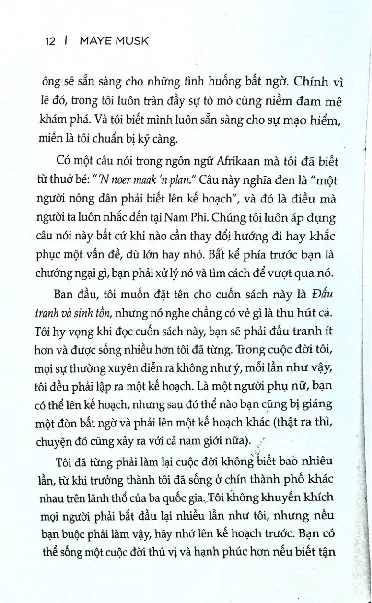 Mục lục chi tiết trang 1 sách Sống mạo hiểm một cách cẩn thận