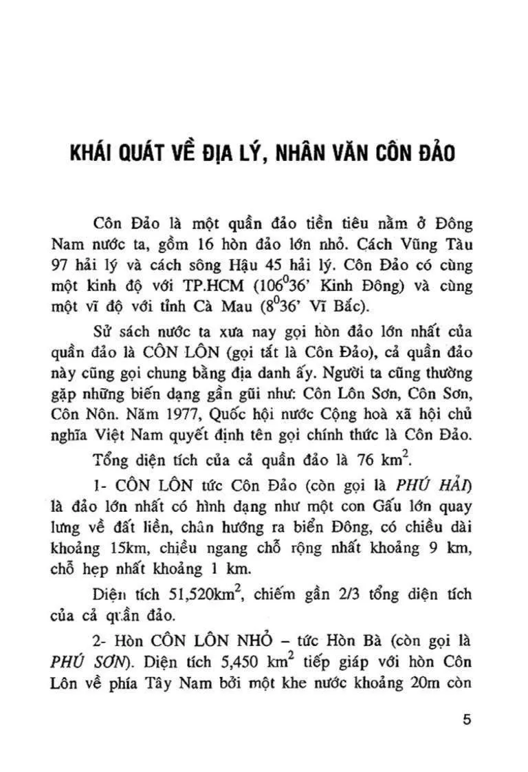 Mục lục chi tiết trang 2 sách Sơ lược về khu di tích lịch sử Côn Đảo