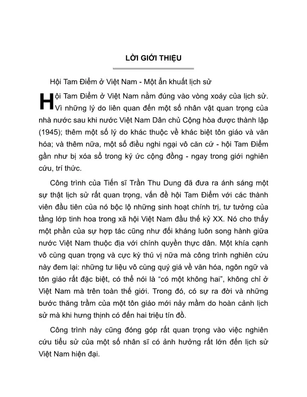 Mục lục chi tiết trang 3 sách Sự hiện diện của thành viên Tam Điểm tại Việt Nam