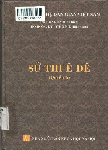 Ảnh bìa của Sách Sử Thi Ê đê