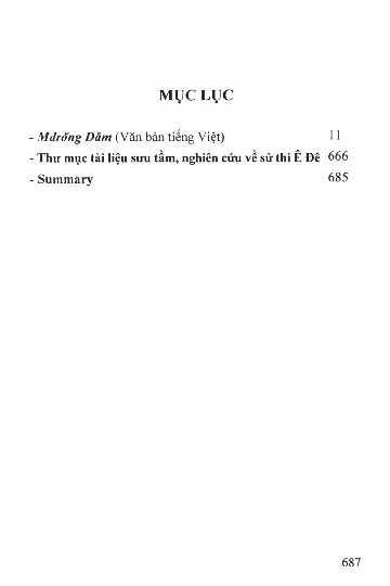 Trang bìa chính thức sách Sử Thi Ê đê