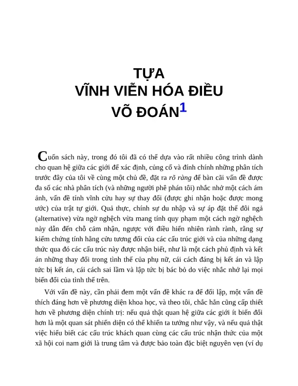 Trang bìa chính thức sách Sự thống trị của nam giới