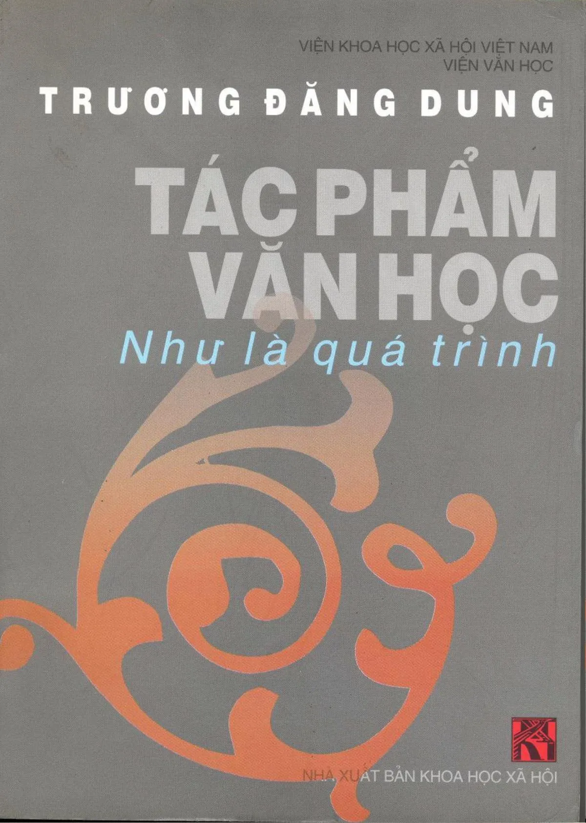 Ảnh bìa của Sách Tác phẩm văn học như là quá trình