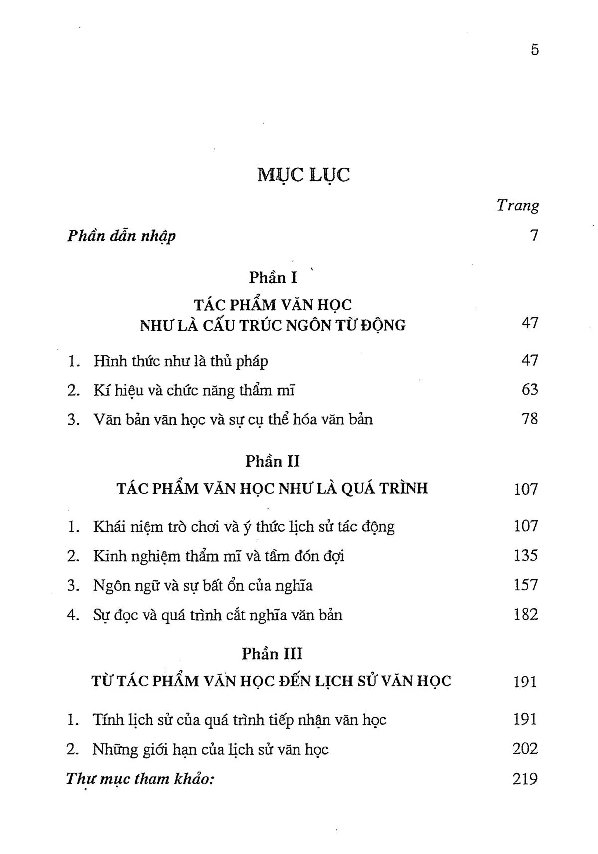Trang bìa chính thức sách Tác phẩm văn học như là quá trình
