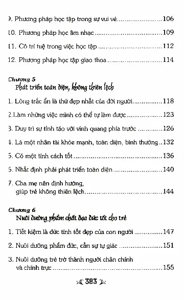 Mục lục chi tiết trang 2 sách Tấm da dê giáo dục