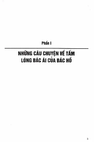 Mục lục chi tiết trang 1 sách Tấm lòng bác ái của bác Hồ