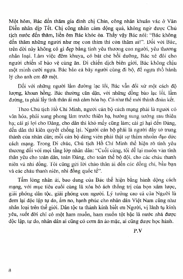 Mục lục chi tiết trang 3 sách Tấm lòng bác ái của bác Hồ