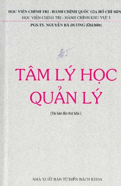 Ảnh bìa của Sách Tâm lý học quản lý