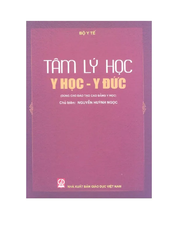 Ảnh bìa của Sách Tâm lý học Y học – Y đức