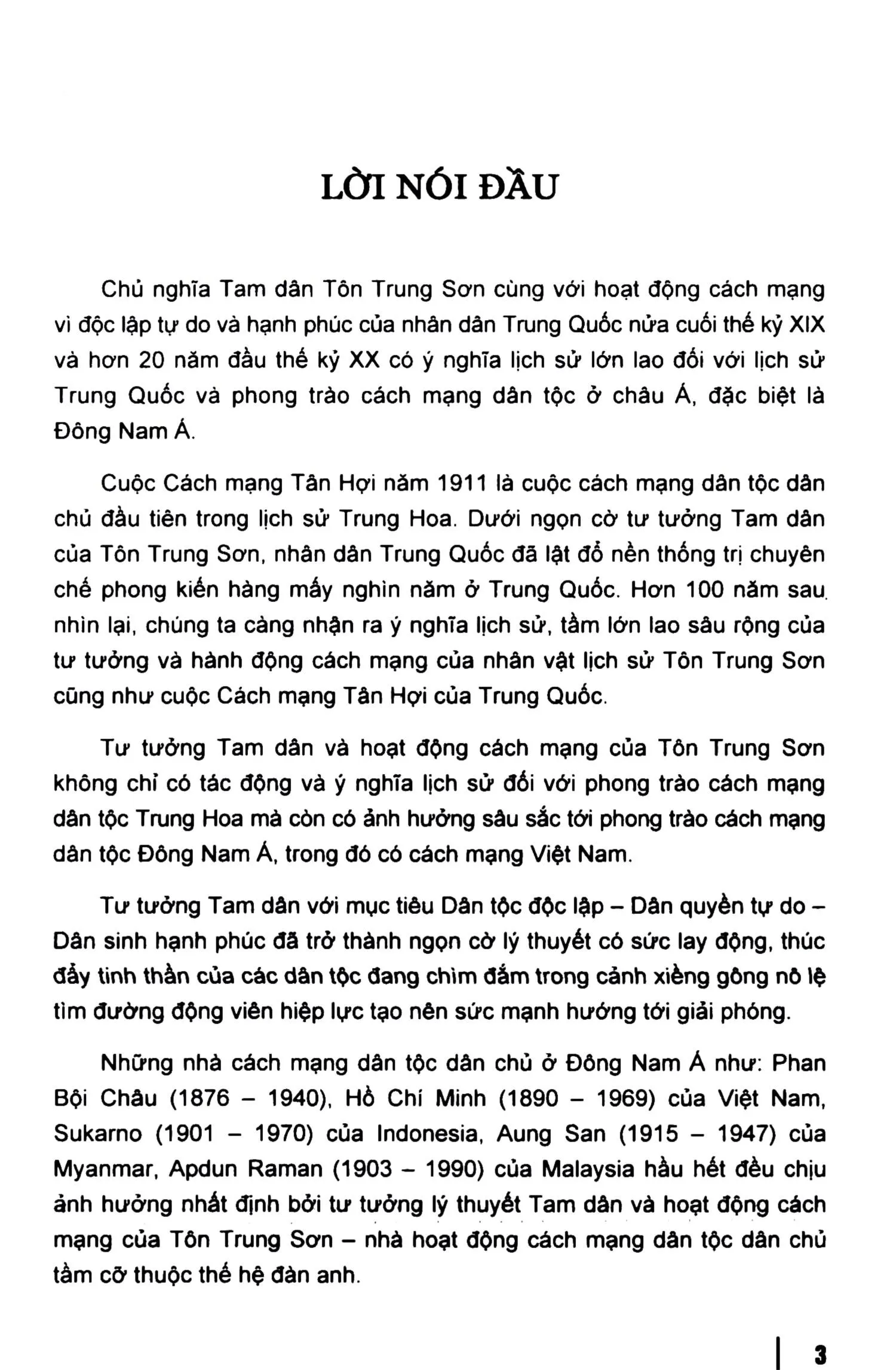 Mục lục chi tiết trang 2 sách Tôn Trung Sơn với Việt Nam
