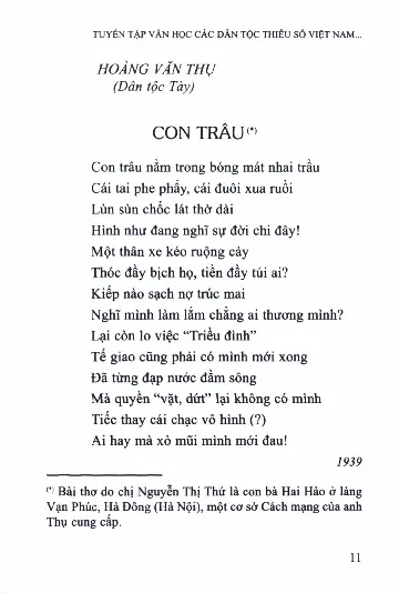 Mục lục chi tiết trang 2 sách Tuyển tập văn học các dân tộc thiểu số Việt Nam giai đoạn trước 1945 đến 1995
