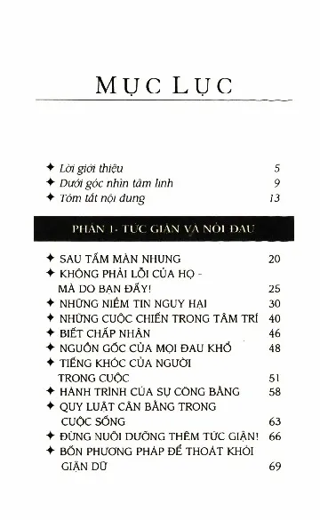 Trang bìa chính thức sách Từ giận dữ đến bình an, cách chế ngự sự giận dữ để sống vị tha và bình an