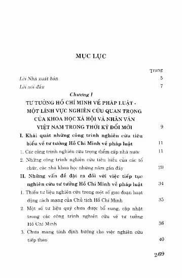 Trang bìa chính thức sách Tư tưởng Hồ Chí Minh về pháp luật và sự vận dụng trong sự nghiệp đổi mới ở Việt Nam