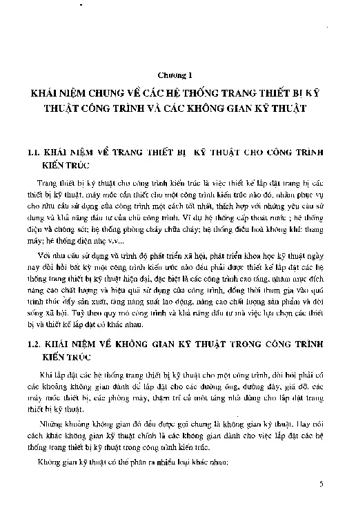 Mục lục chi tiết trang 3 sách Thiết bị kỹ thuật trong kiến trúc công trình