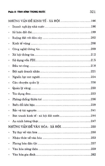 Mục lục chi tiết trang 3 sách Thời luận