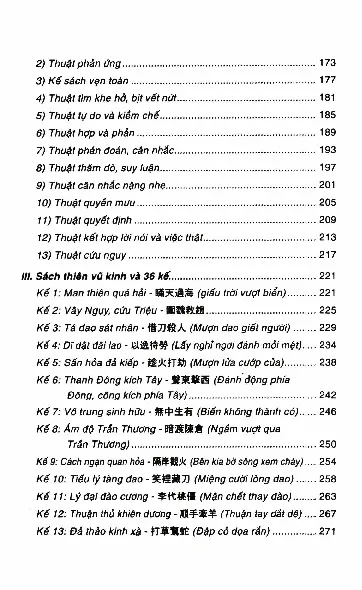 Mục lục chi tiết trang 3 sách Thuật toán và quyền mưu