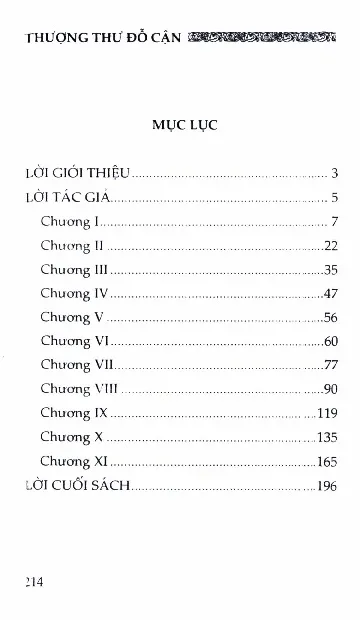 Trang bìa chính thức sách Thượng thư Đỗ Cận, tiểu thuyết lịch sử