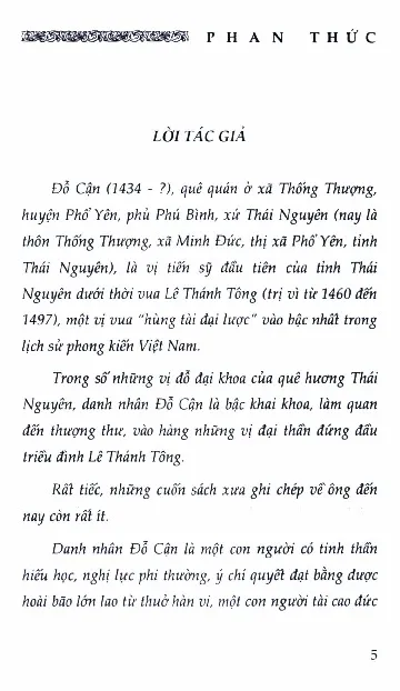 Mục lục chi tiết trang 3 sách Thượng thư Đỗ Cận, tiểu thuyết lịch sử