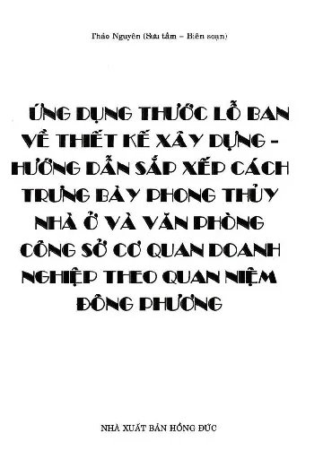Trang bìa chính thức sách Ứng dụng thước Lỗ Ban về thiết kế xây dựng