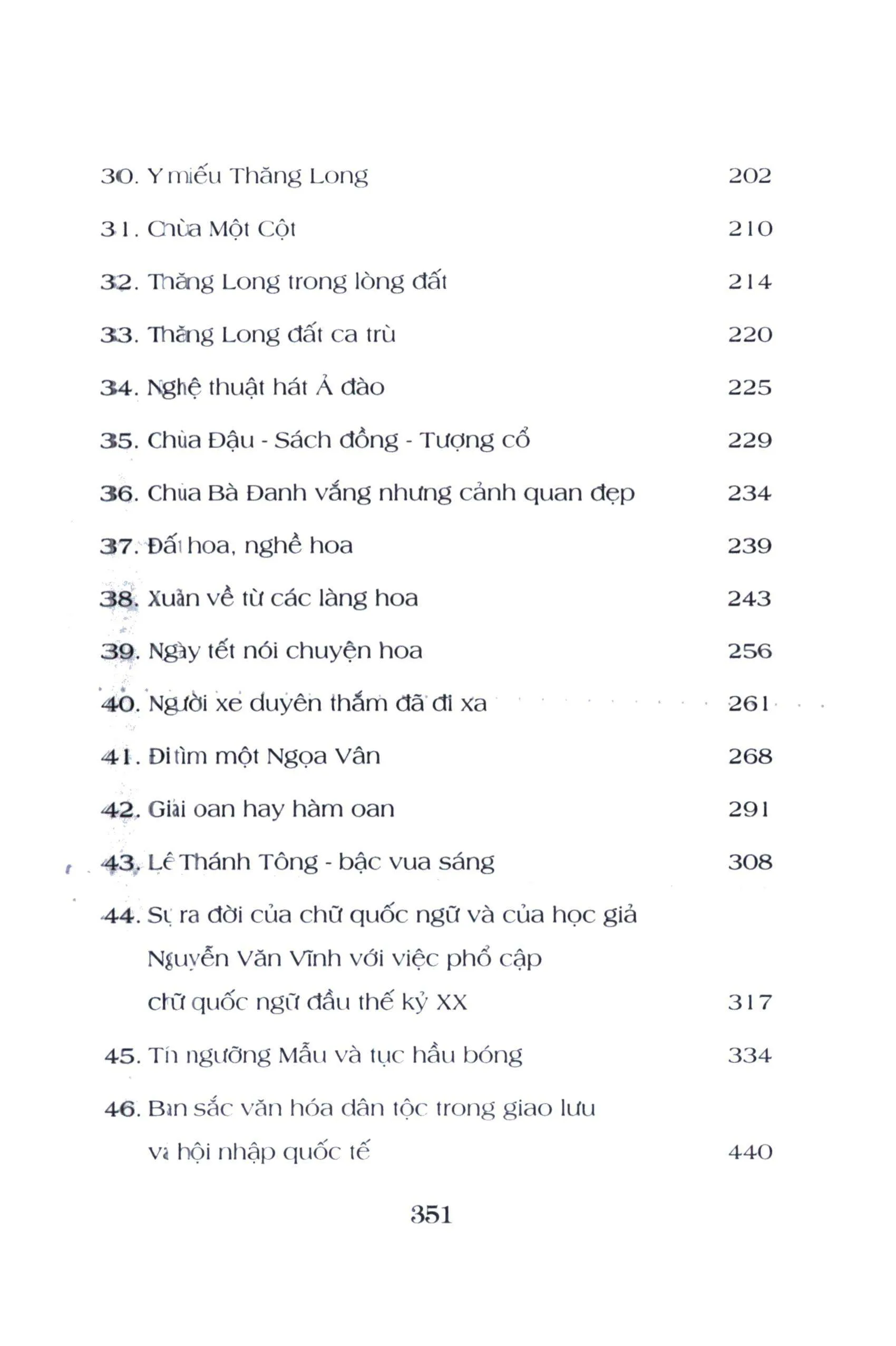 Mục lục chi tiết trang 2 sách Văn hóa phong tục (Quyển 1)