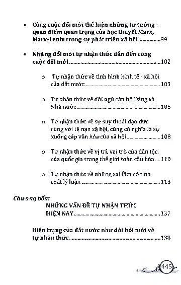 Mục lục chi tiết trang 2 sách Văn hóa tự nhận thức những suy ngẫm văn hóa về công cuộc đổi mới
