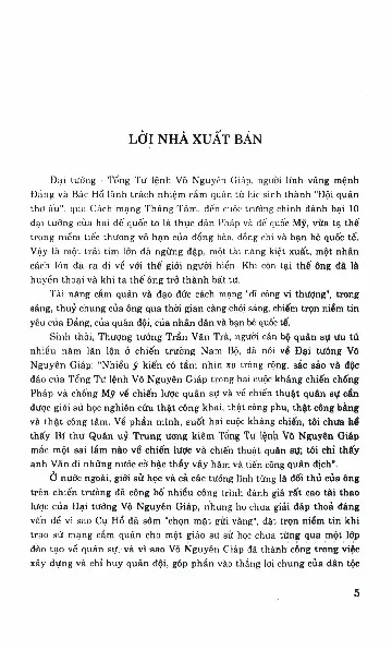 Mục lục chi tiết trang 3 sách Võ Nguyên Giáp danh tướng thời đại Hồ Chí Minh