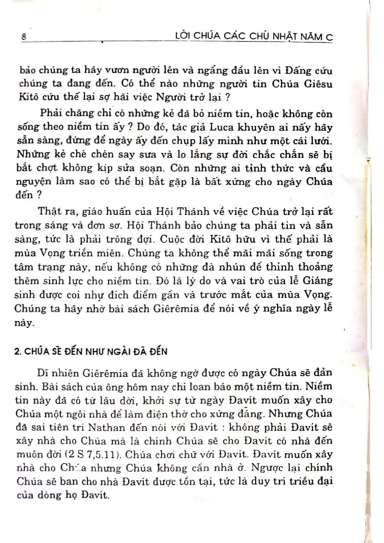 Nội dung mục lục và hình ảnh sách Giải nghĩa lời Chúa, phụng vụ năm C 1997 - 1998 - Trang 5