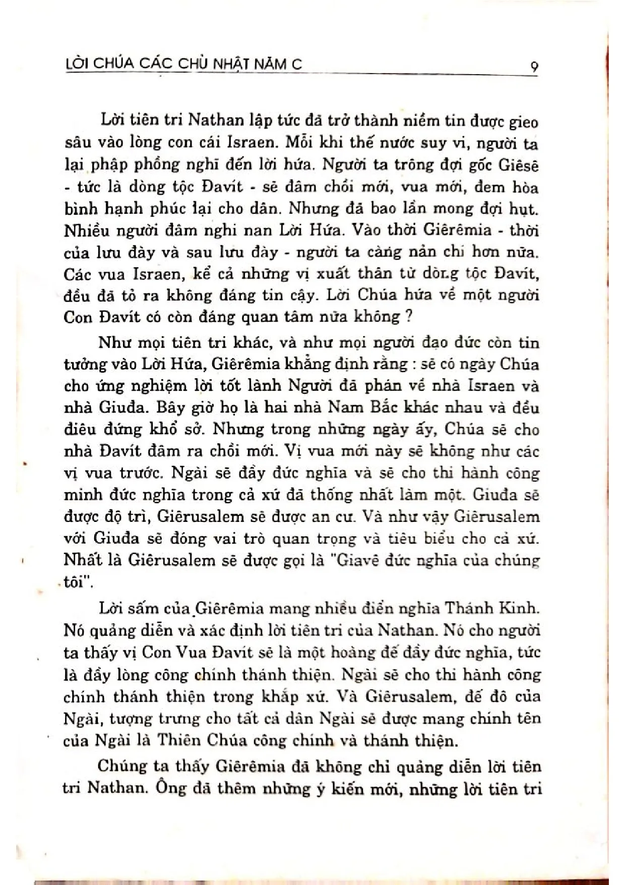Nội dung mục lục và hình ảnh sách Giải nghĩa lời Chúa, phụng vụ năm C 1997 - 1998 - Trang 6