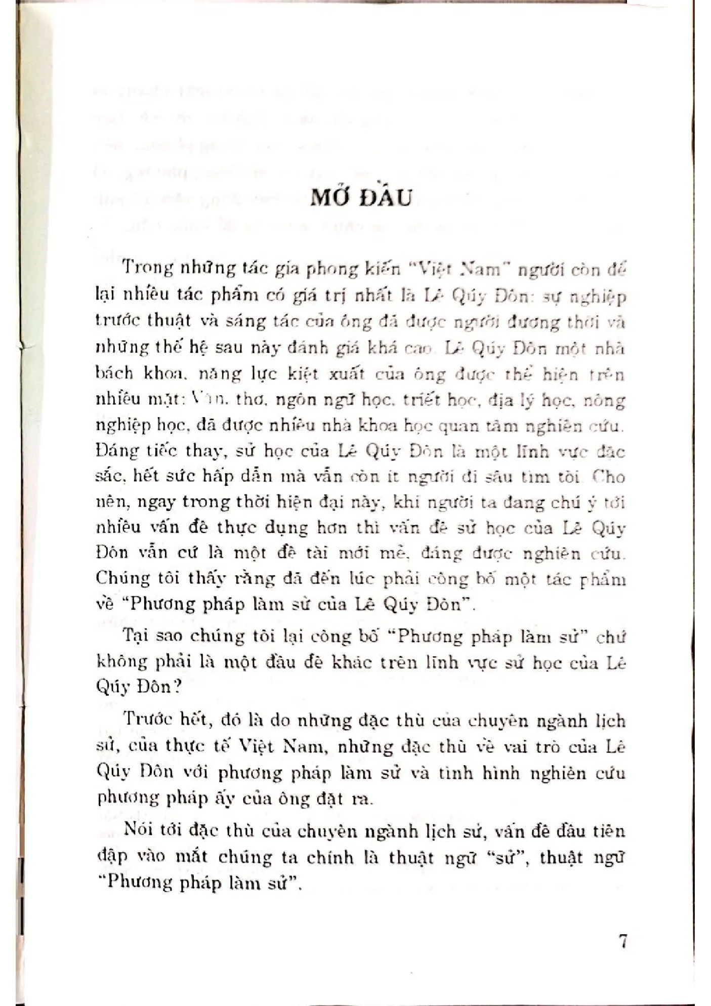 Mục lục chi tiết trang 3 sách Phương pháp làm sử của Lê Quý Đôn