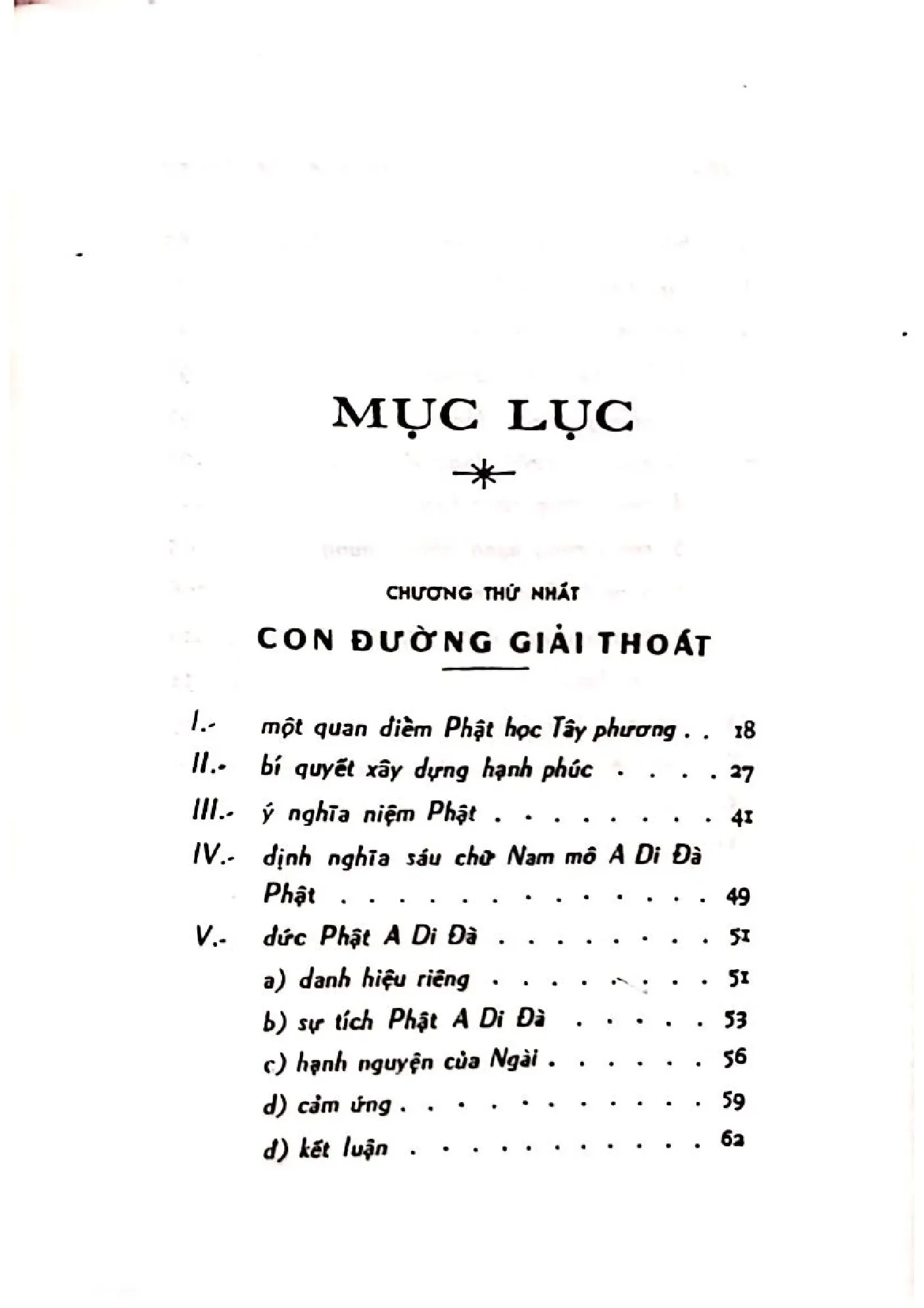 Mục lục chi tiết trang 1 sách Quan hệ tư tưởng