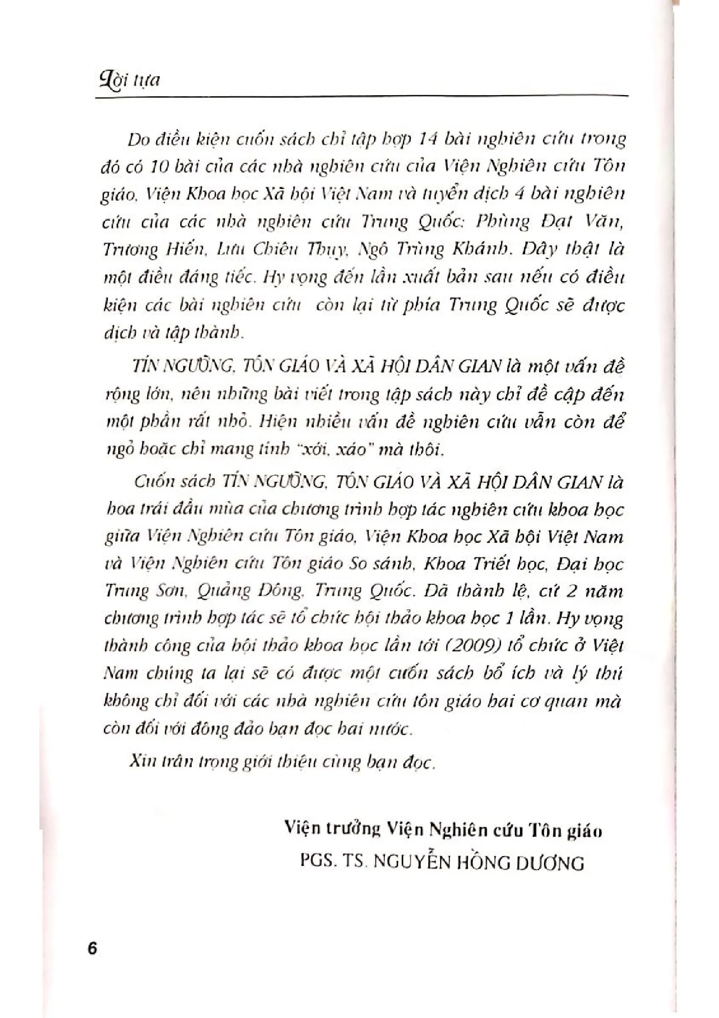 Nội dung mục lục và hình ảnh sách Tín ngưỡng tôn giáo và xã hội dân gian - Trang 6