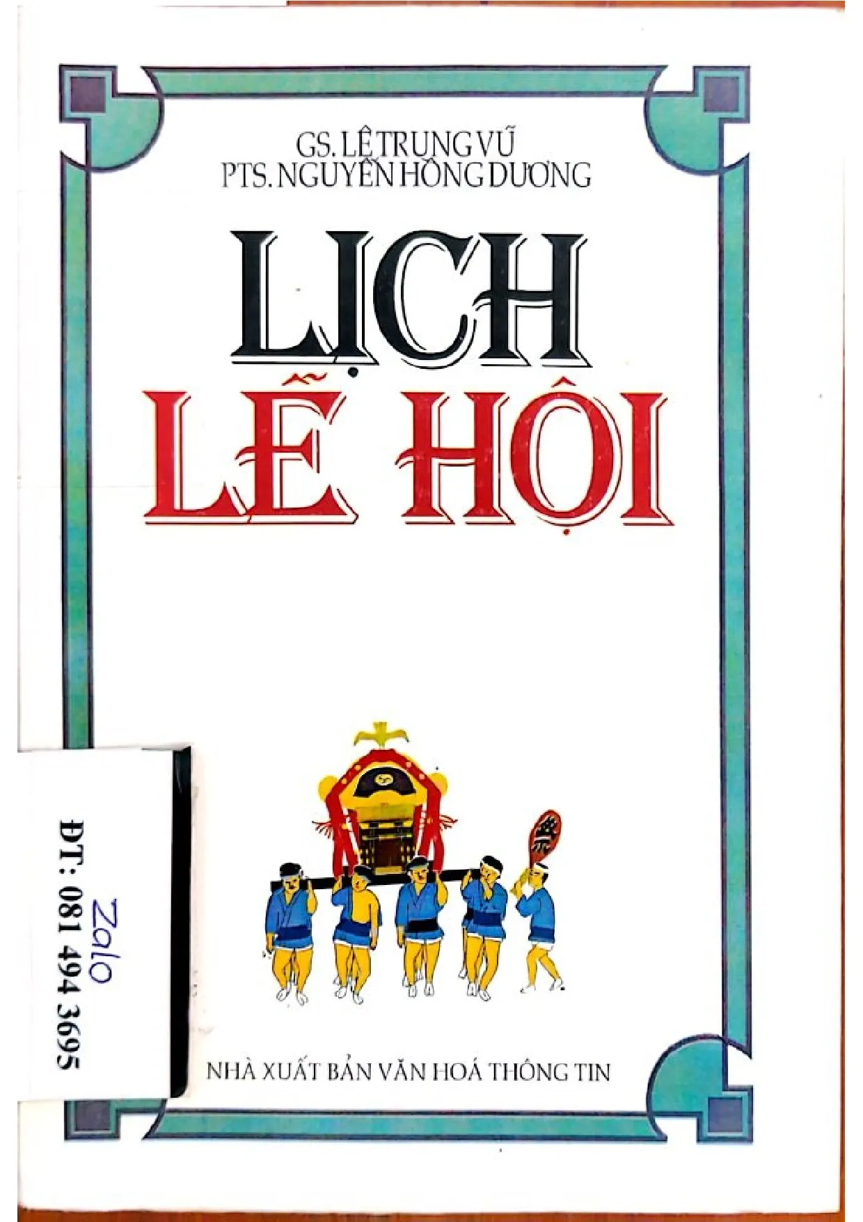 Ảnh bìa của Sách Lịch lễ hội