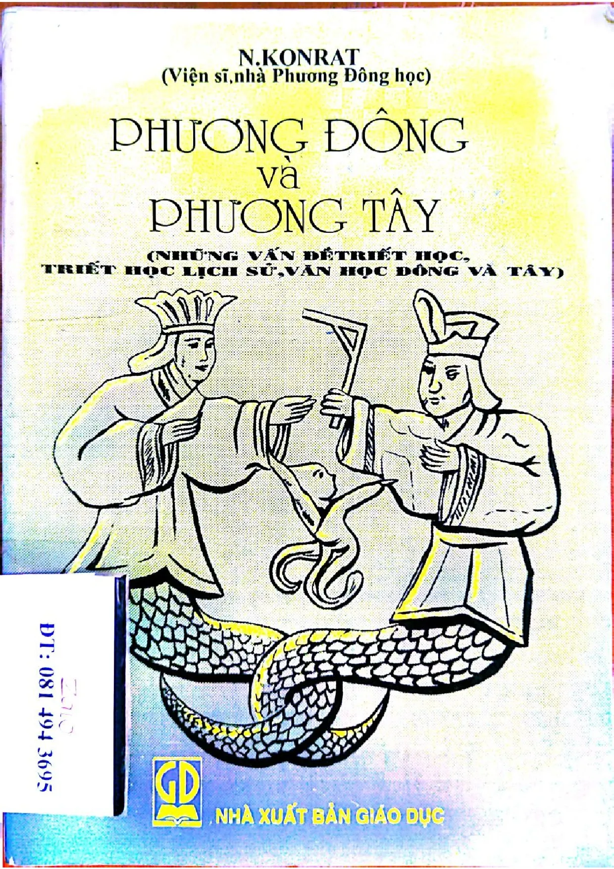 Trang bìa chính thức sách Phương Đông và phương Tây (Những vấn đề triết học, triết học lịch sử, văn học Đông và Tây)
