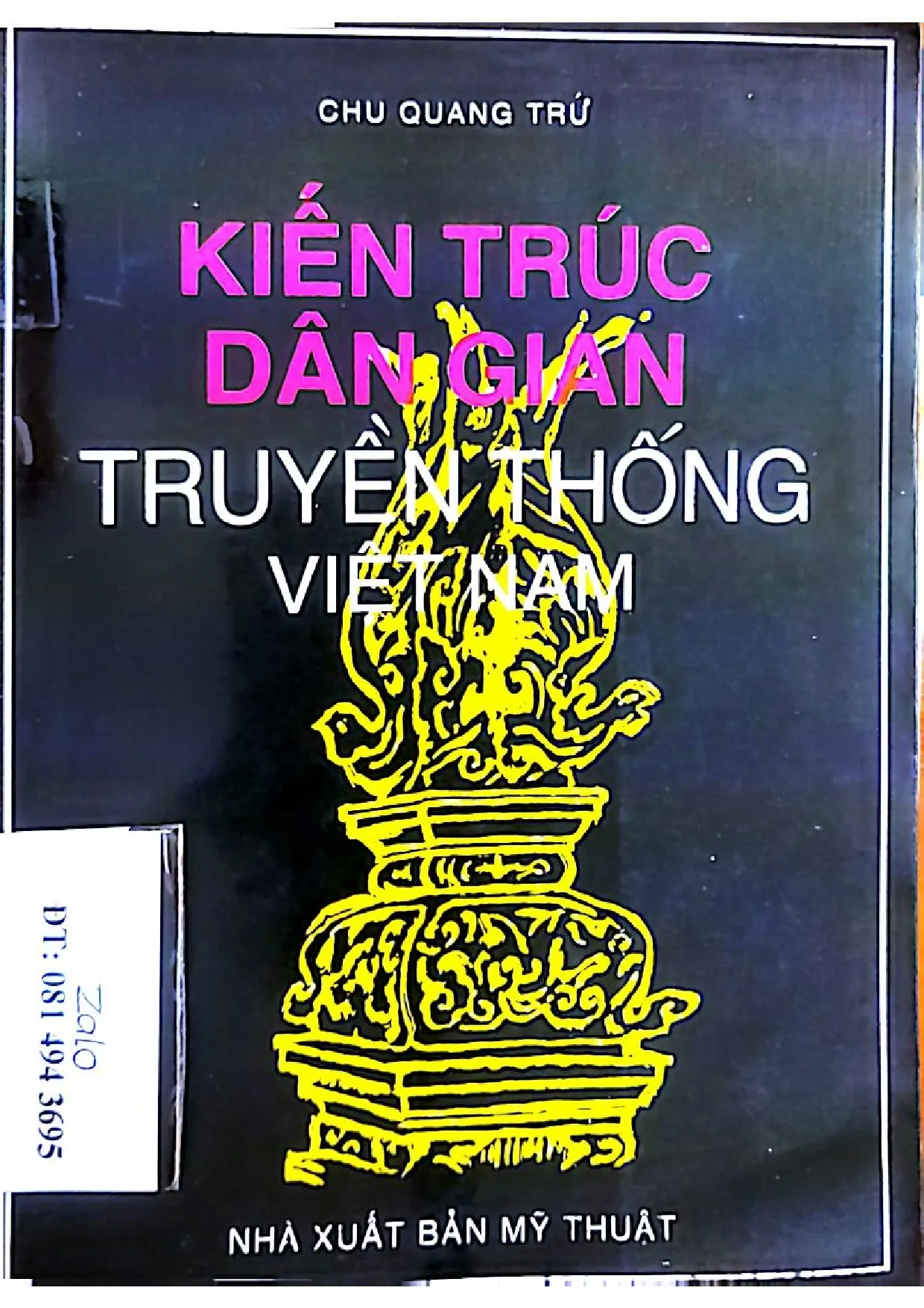 Trang bìa chính thức sách Kiến trúc dân gian truyền thống Việt Nam