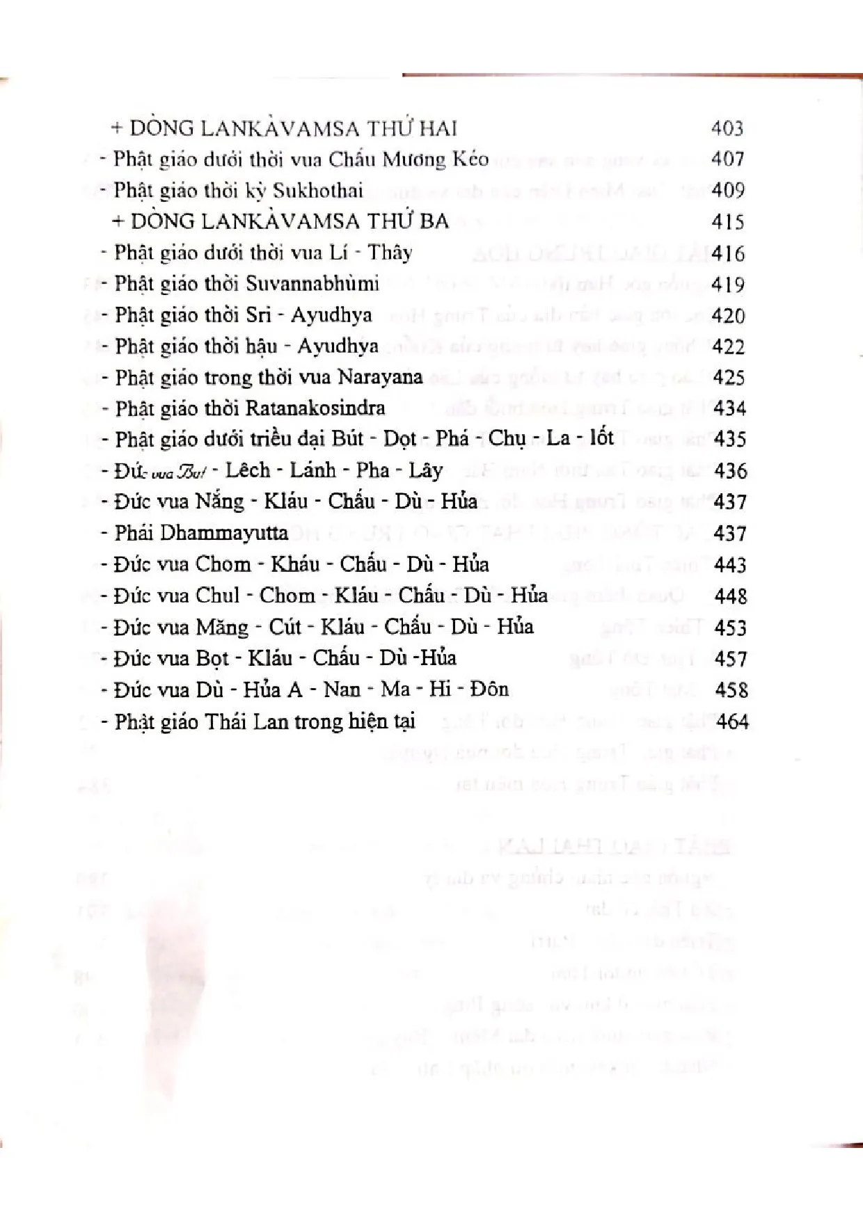 Nội dung mục lục và hình ảnh sách Phật giáo sử - Trang 6