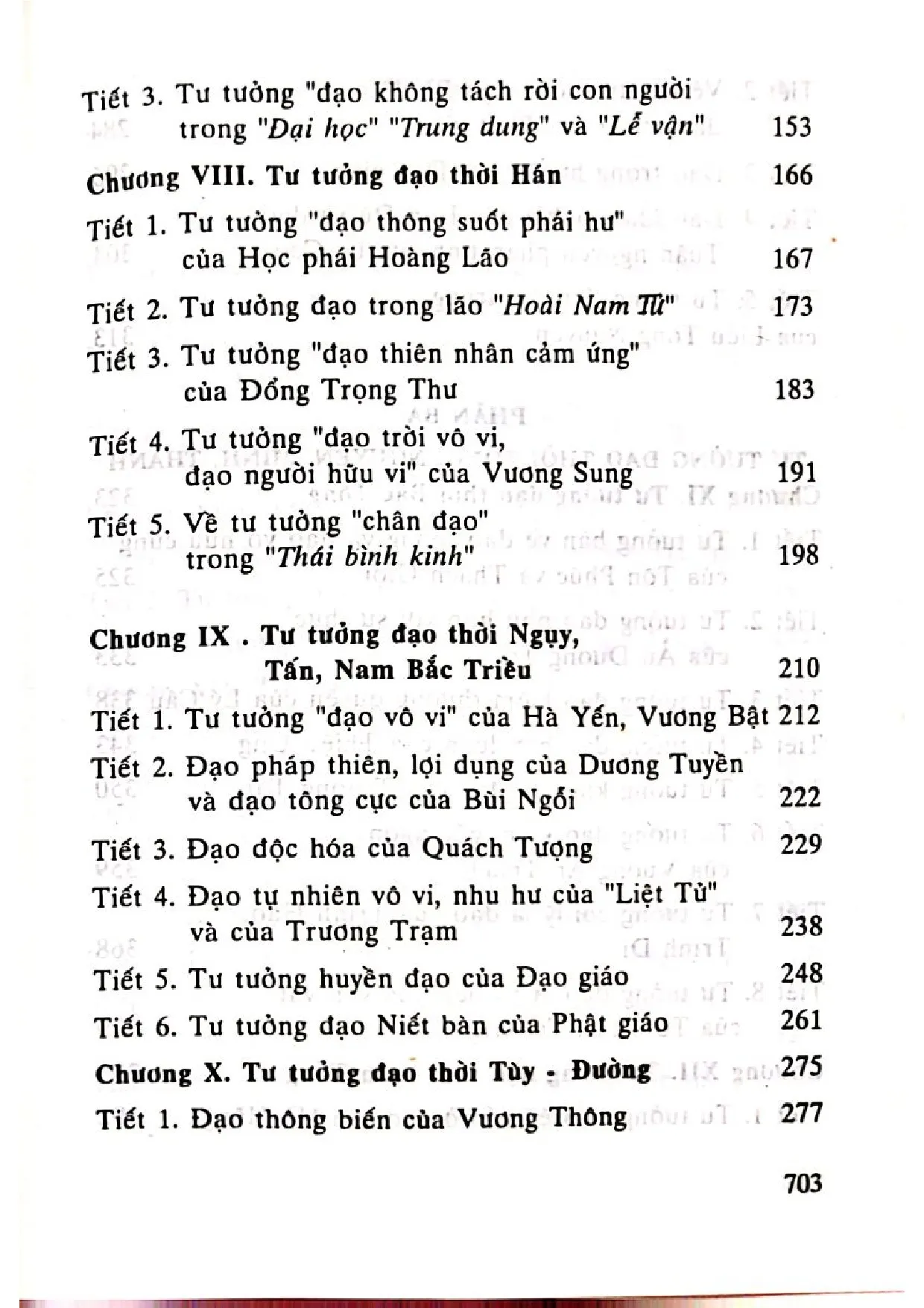 Mục lục chi tiết trang 3 sách Đạo. Triết học phương Đông