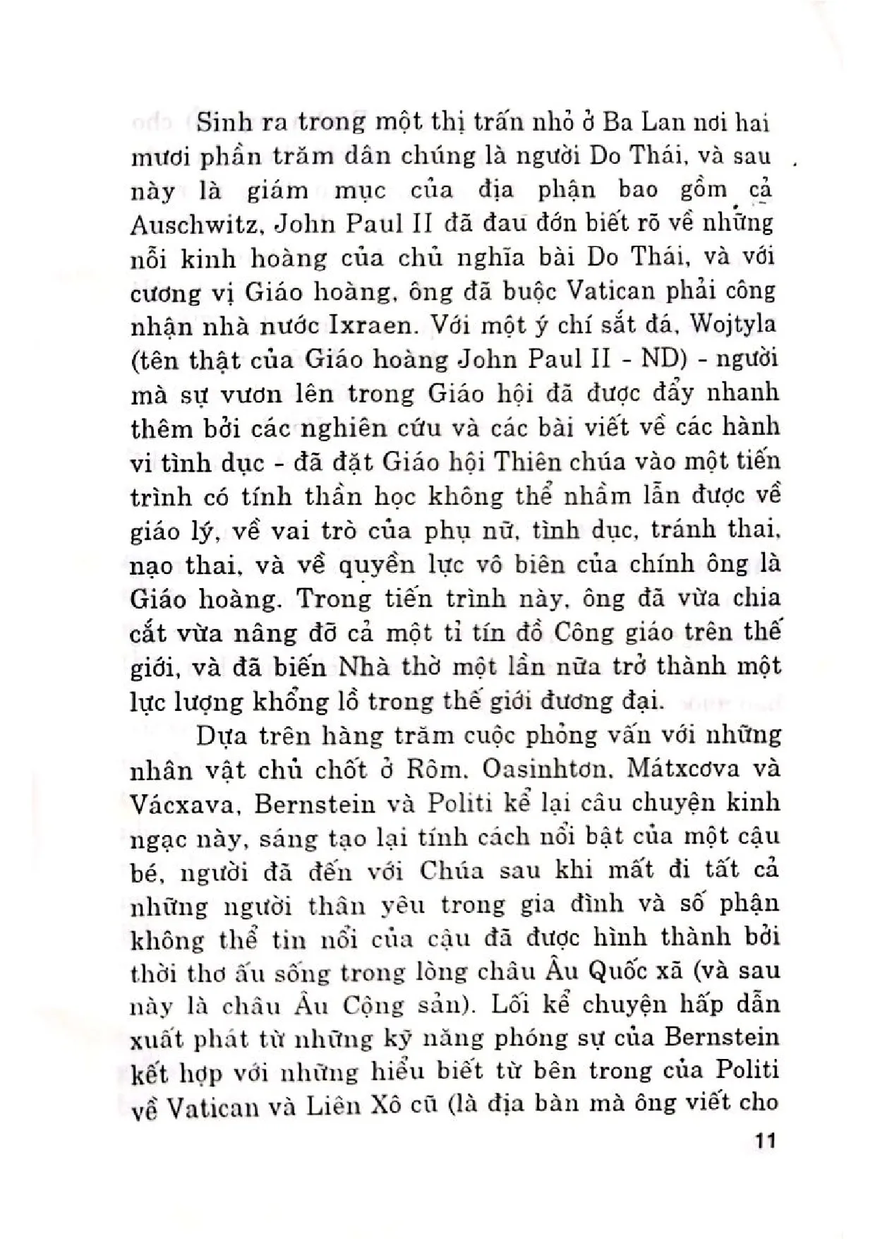 Nội dung mục lục và hình ảnh sách Đức Giáo Hoàng John Paul II và lịch sử bị che đậy trong thời đại chúng ta - Trang 7