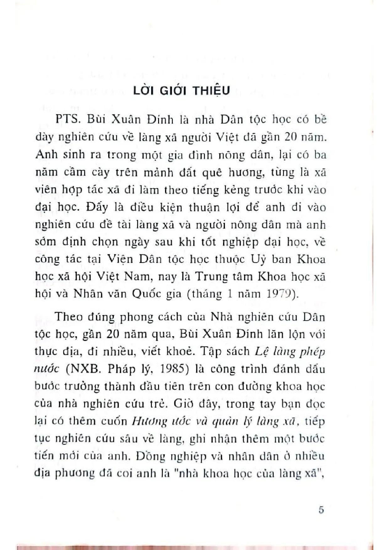 Mục lục chi tiết trang 3 sách Hương ước và quản lý làng xã