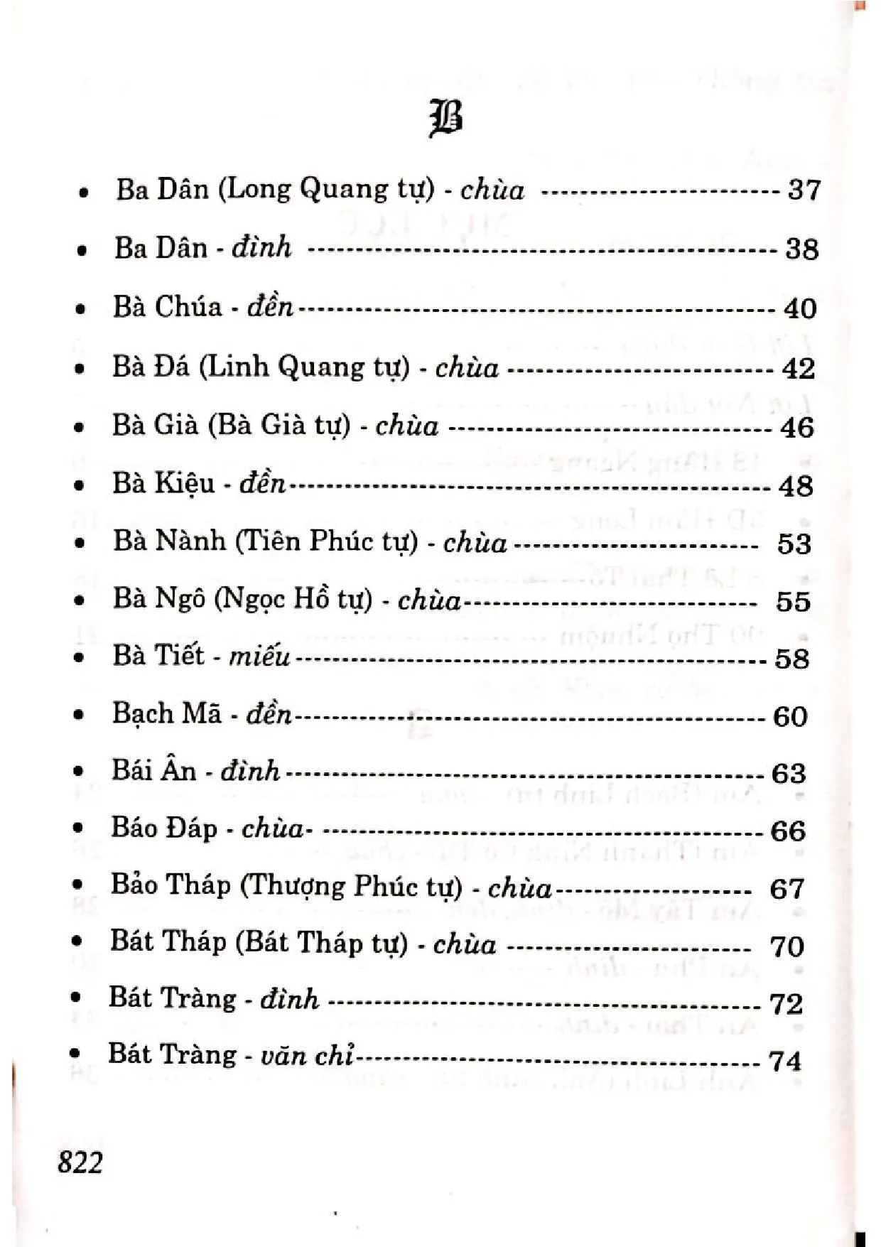 Mục lục chi tiết trang 2 sách Hà Nội di tích lịch sử văn hóa và danh thắng