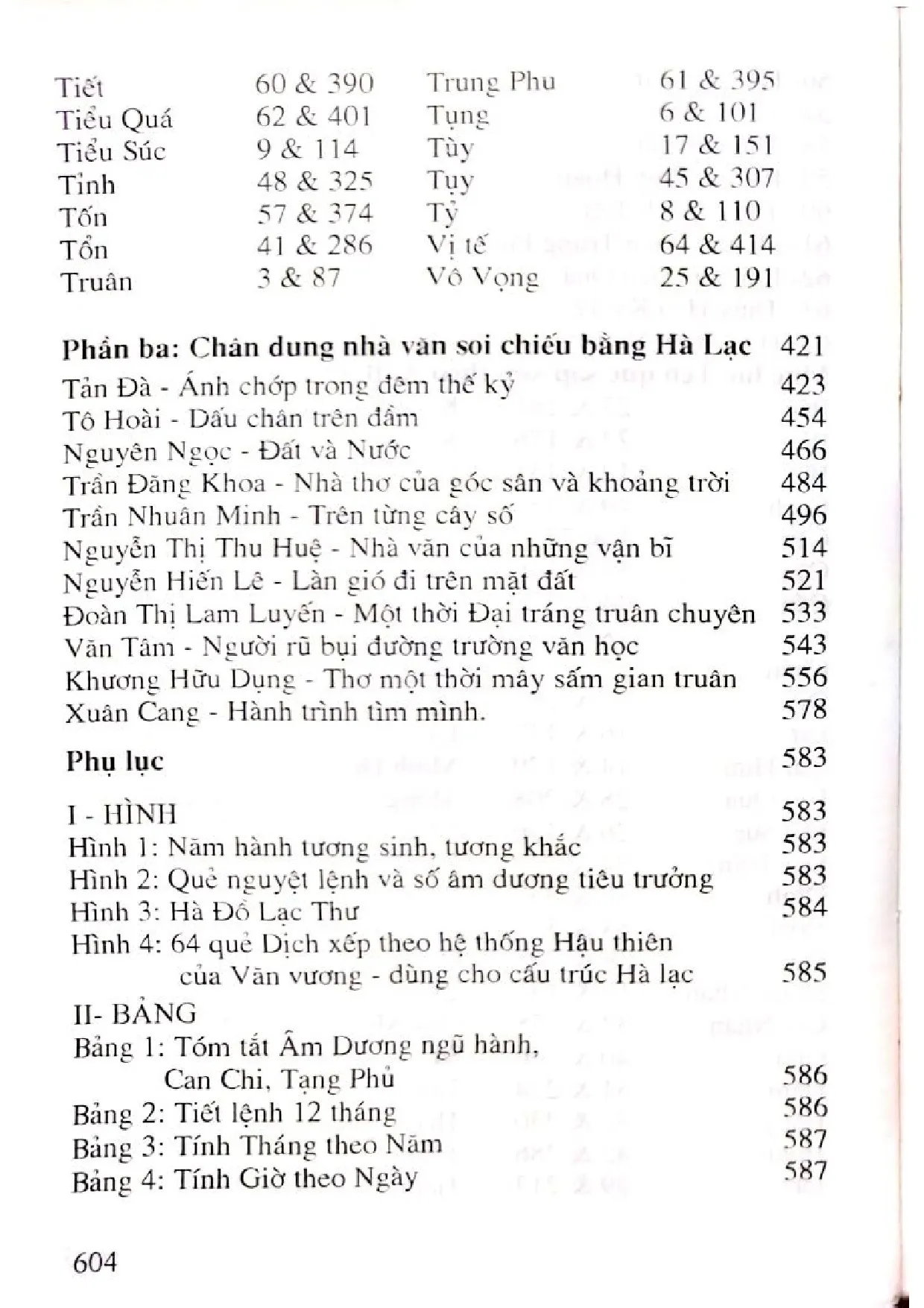 Nội dung trang phụ bản giới thiệu sách Tám chữ Hà lạc và quỹ đạo đời người