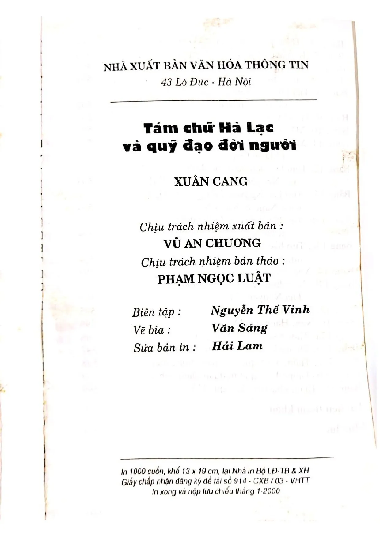 Nội dung mục lục và hình ảnh sách Tám chữ Hà lạc và quỹ đạo đời người - Trang 6