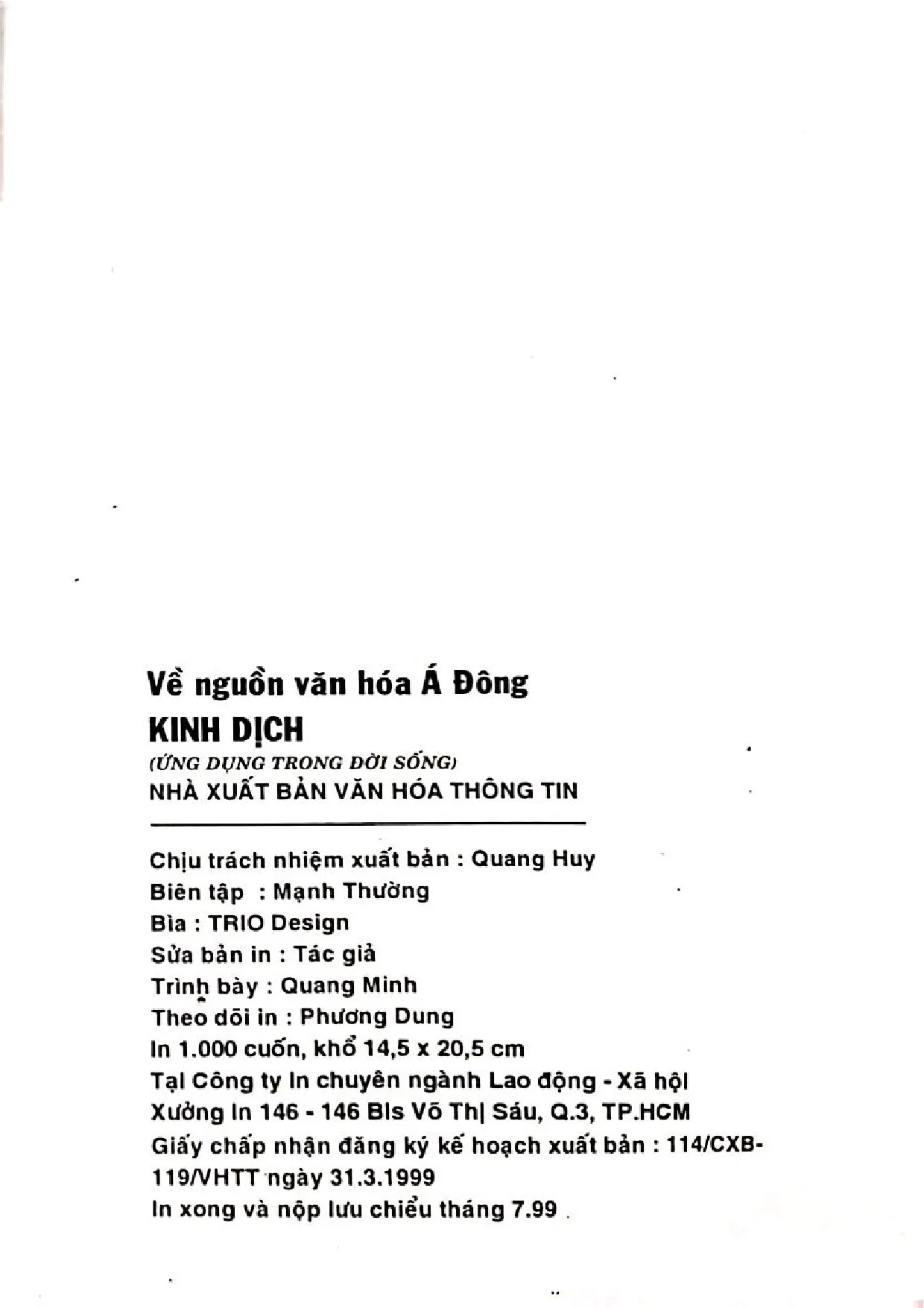 Nội dung mục lục và hình ảnh sách Về nguồn văn hóa Á Đông Kinh dịch (ứng dụng trong đời sống) - Trang 5