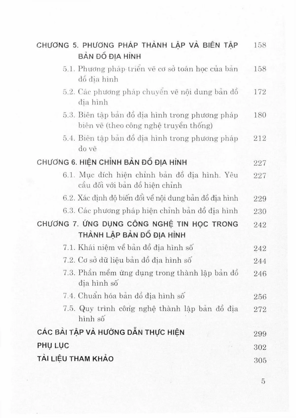 Mục lục chi tiết trang 2 sách Bản đồ địa hình